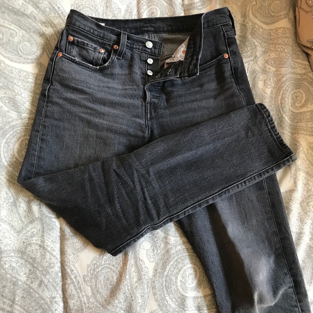 Levi’s 501 Skinny Jeans, Coal Black wash